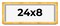 Panoramic Minimalist Shadow Box Gold Picture Frame - UV Acrylic, Backing, Hanging Hardware